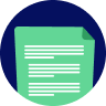 Icon of a checklist depicting planning.