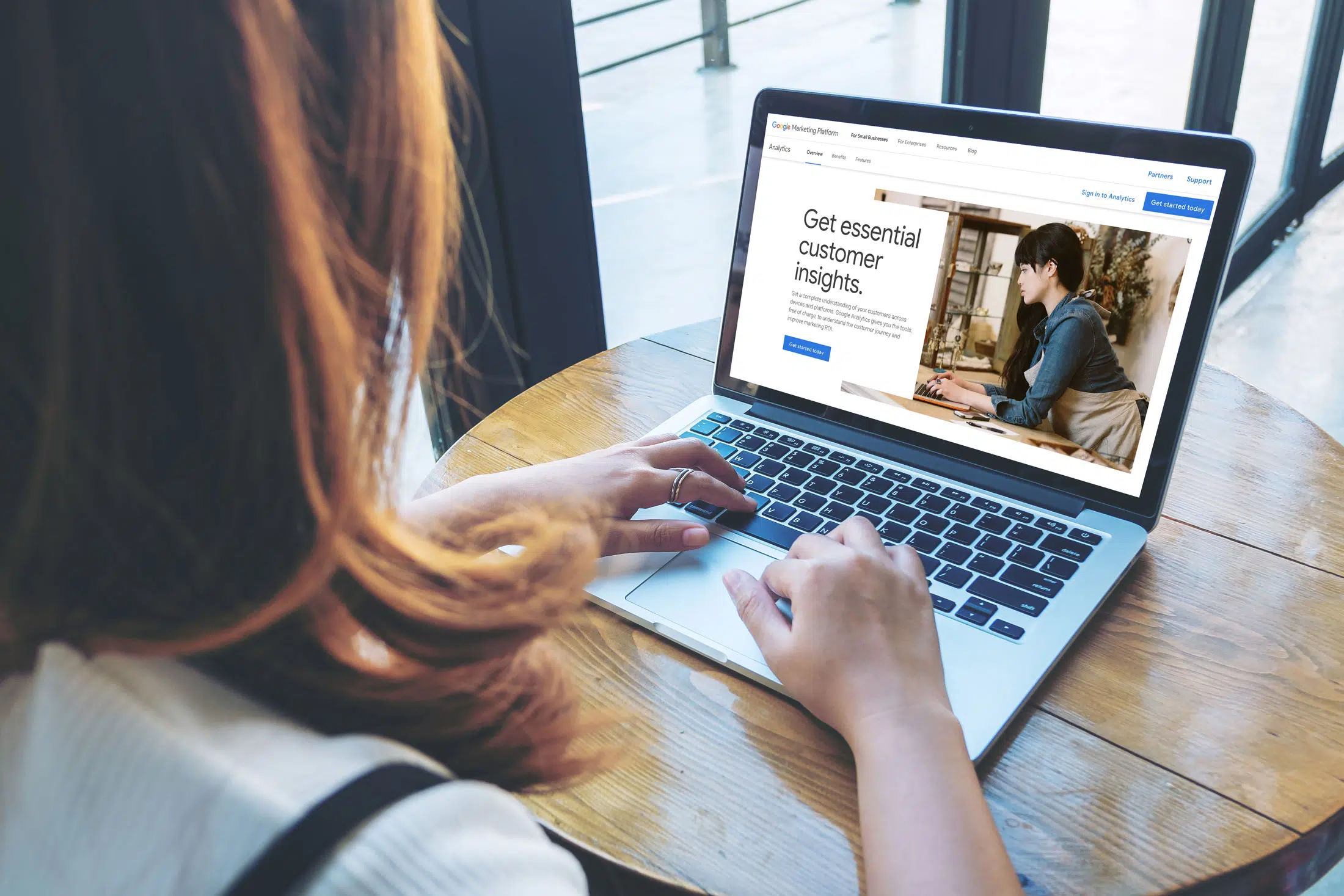 Create a new Google Analytics Account Screen