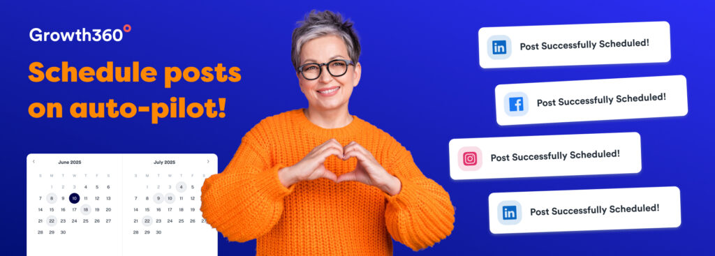 Scheduling Posts On Autopilot - Growth360 How To Guide Banner