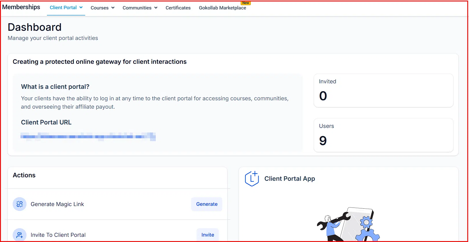 Growth360 Membership section