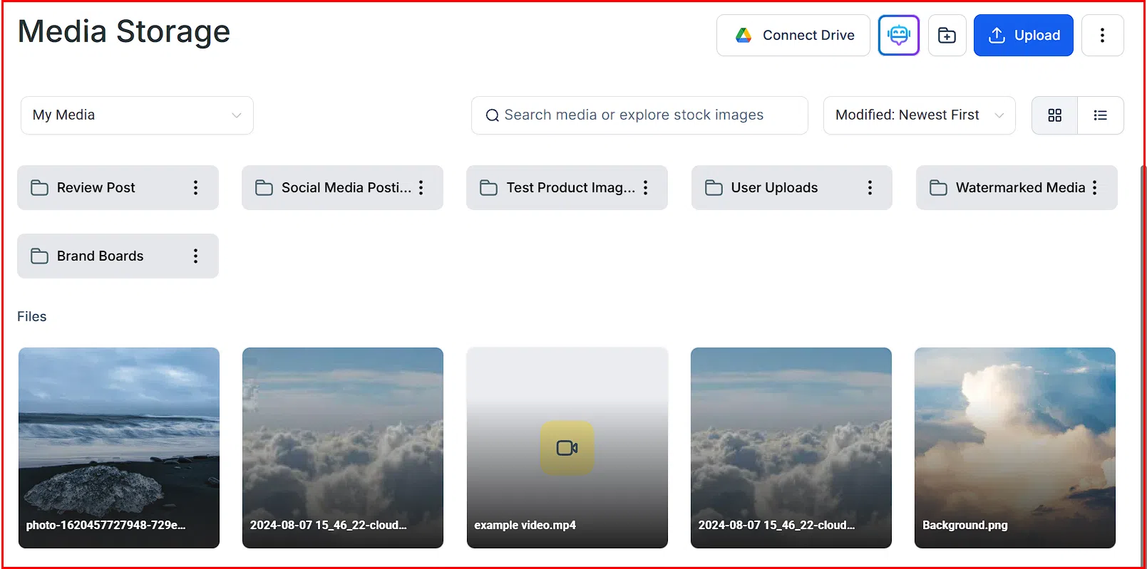 Growth360 Media Storage