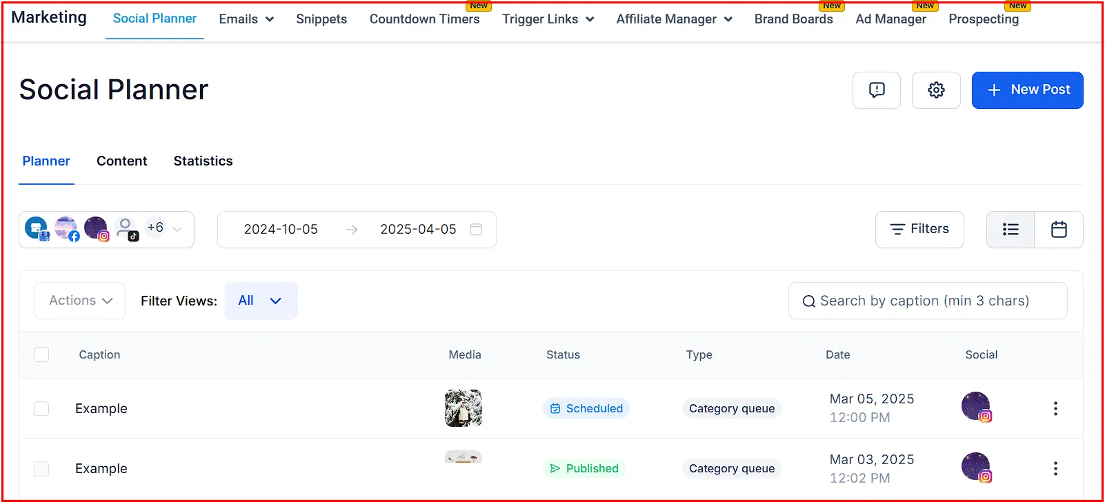 Growth360 Marketing section