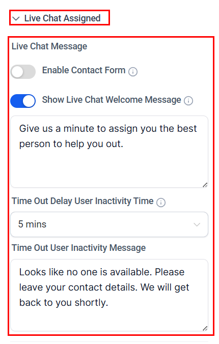 Growth360 All-in-One Chat Widget - Live Chat channel settings
