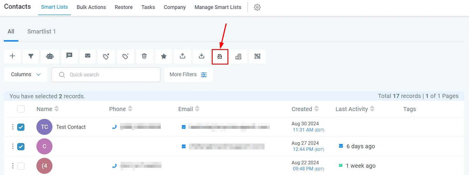 Email Verification button