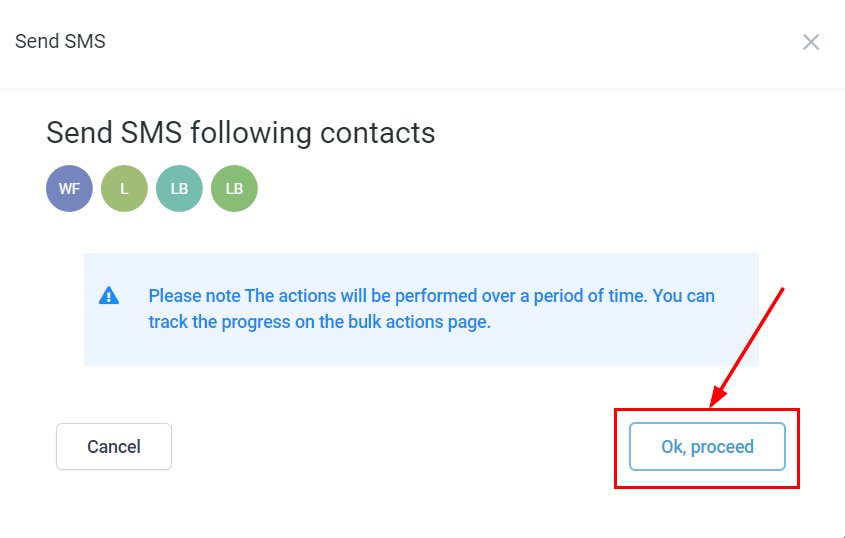 Proceed with Bulk SMS