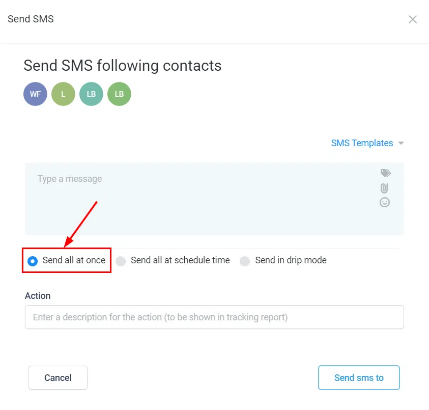 Send all at once option