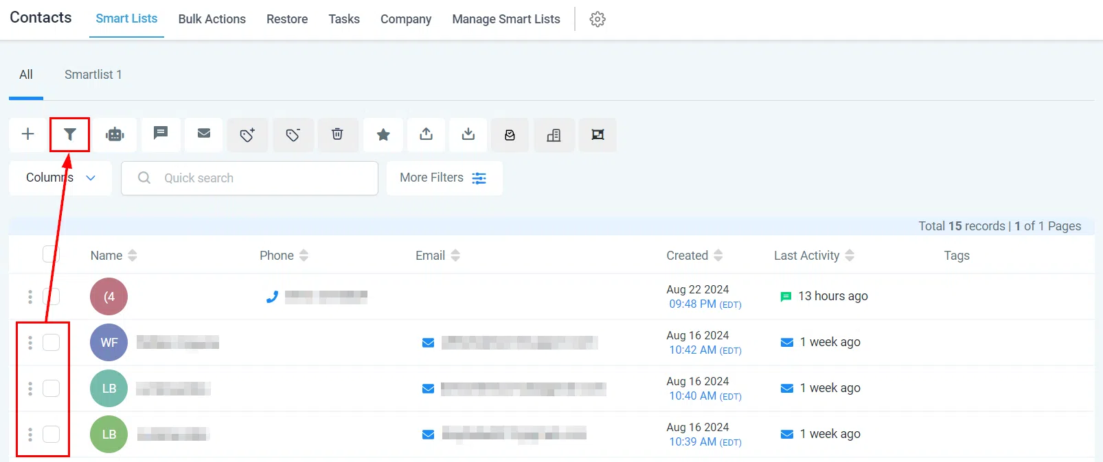 Pipeline Change bulk action button