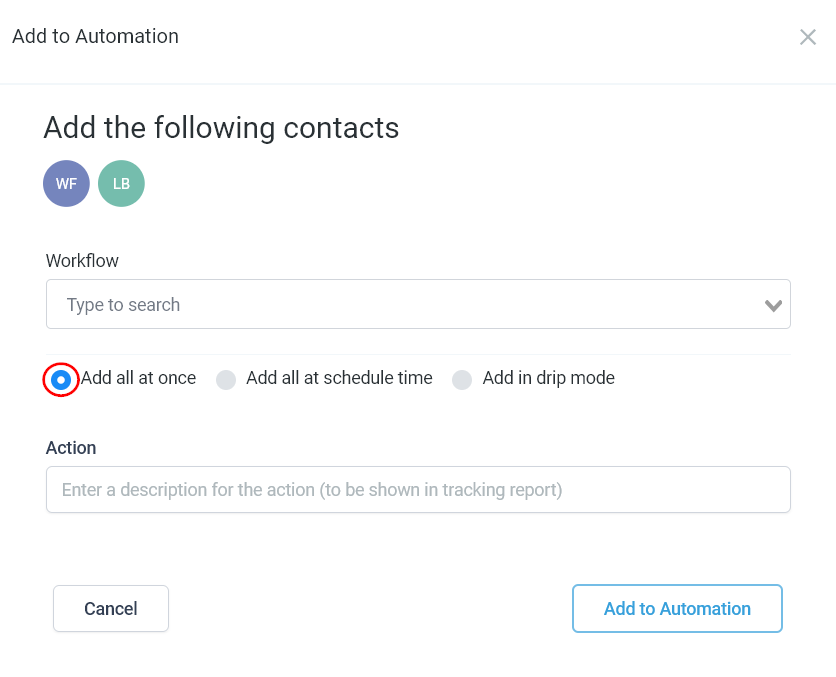 Add all at once option
