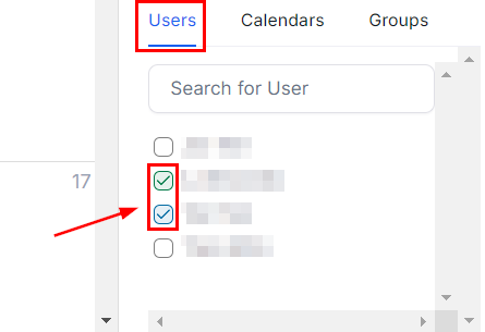 Growth360 Calendars - filter by user