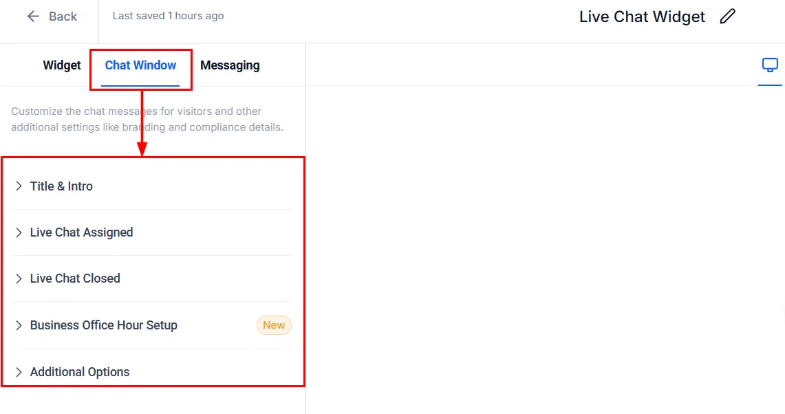 Growth360 Chat Widget settings - screenshot 20
