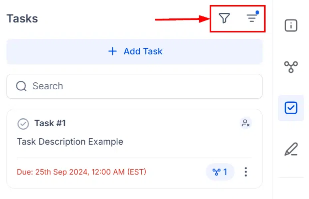 Growth360 Companies - task filters