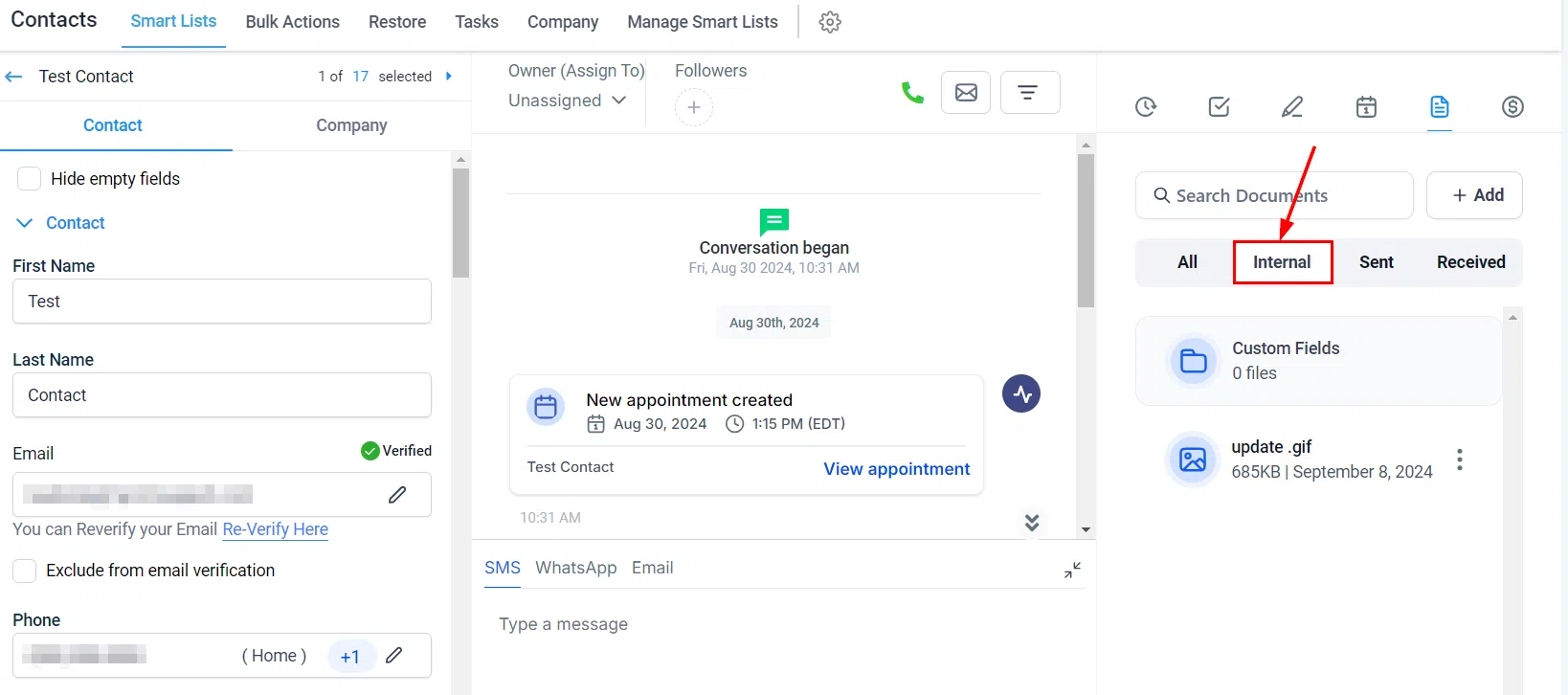 Growth360 Contact Files - internal documents
