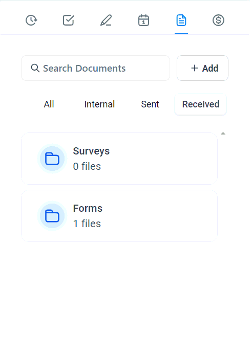 Growth360 Contact Files - viewing submitted files and images