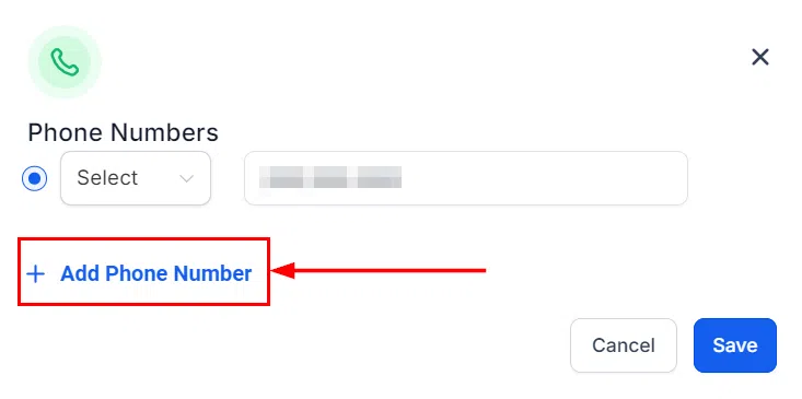 Growth360 Contact - add phone number field
