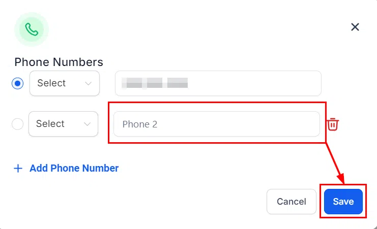 Growth360 Contact - save phone number