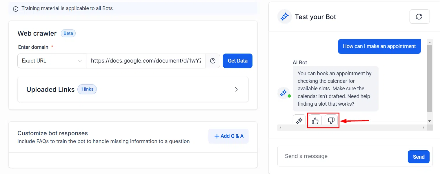 Growth360 Conversation AI - feedback-based training