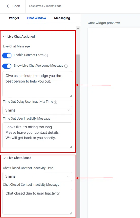 Growth360 Chat Widget - chat window tab