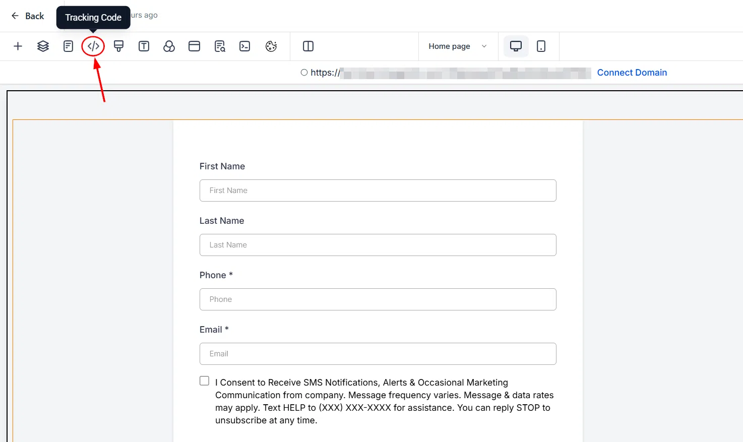 Growth360 Chat Widget - tracking script