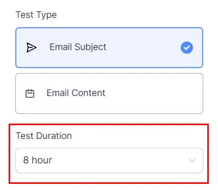 Growth360 A/B Test - Duration setting
