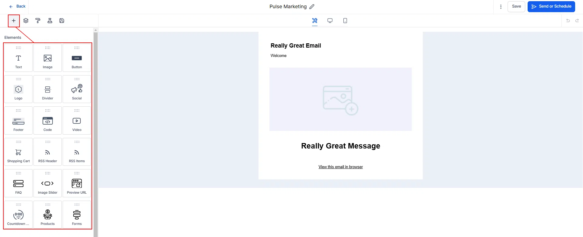 Growth360 Email Campaigns - New Campaign button