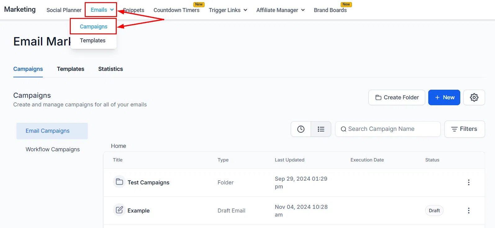 Growth360 Email Campaigns - campaign with form element