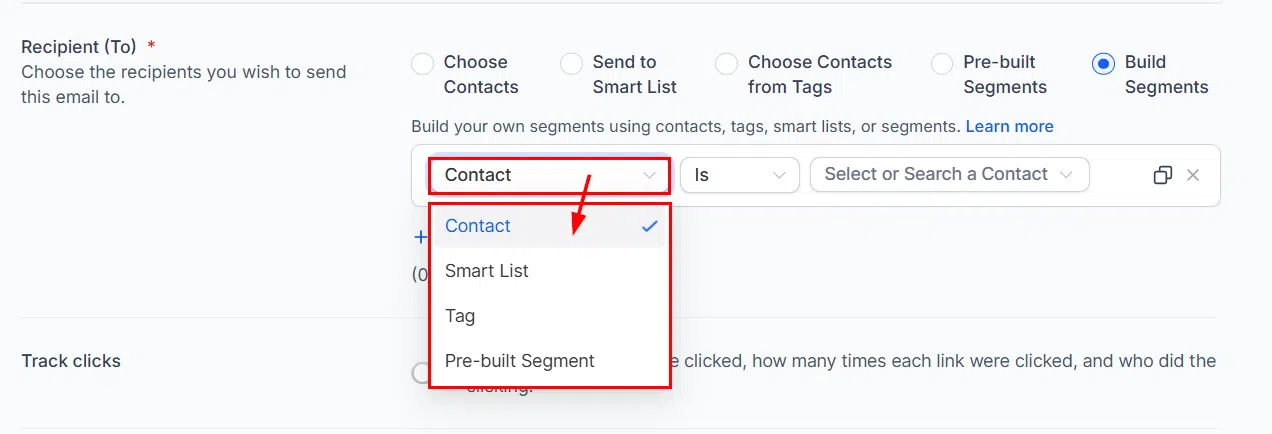 Growth360 Build Segments - filter conditions