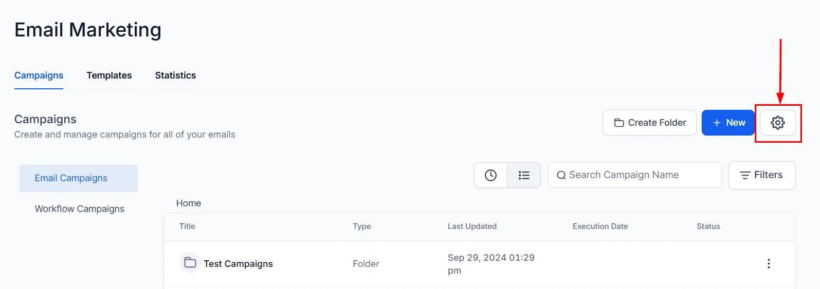 Growth360 Email Campaigns - settings