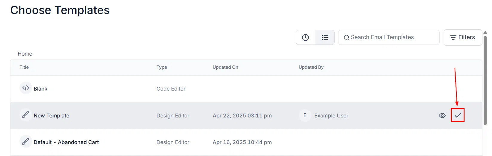 Growth360 Email Campaigns - New Campaign button
