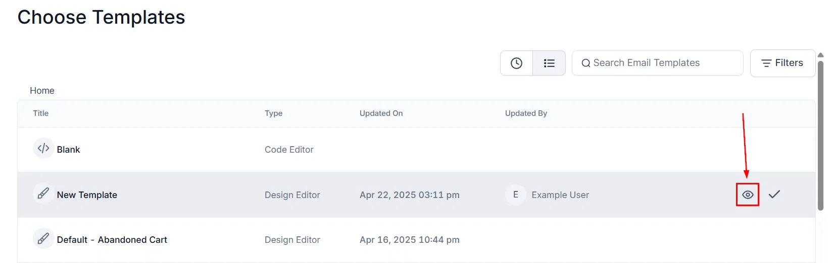 Growth360 RSS Campaign - template selection