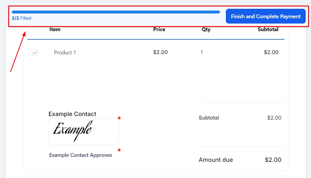Growth360 Documents Payments - Document list showing signed and paid status