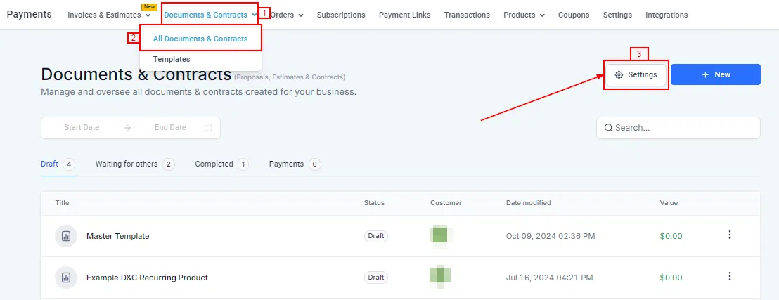 Growth360 Auto Invoice - Invoice automatically created after document signing with line items