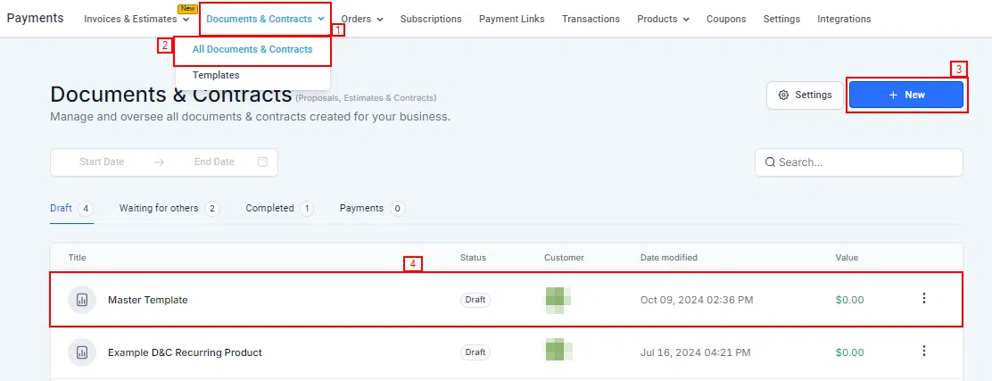 Growth360 Currency - Currency selector in the document product list settings