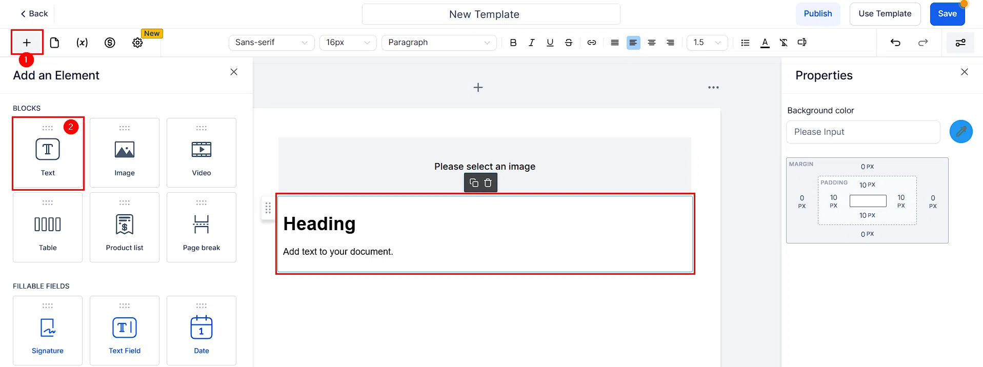 Growth360 Document Signing - Client signature field assigned to the contact in the document