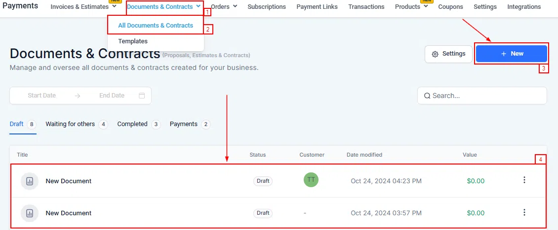 Growth360 Multi-Recipient Signing - Document with multiple signature fields for different signers