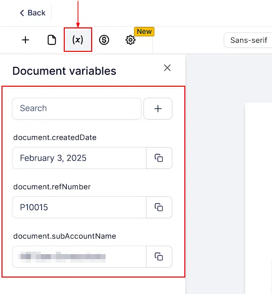 Growth360 Documents and Contracts Settings - URL entry field and tab opening preference