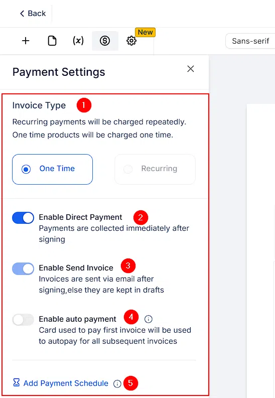 Growth360 Documents and Contracts Settings - Templates section showing saved templates