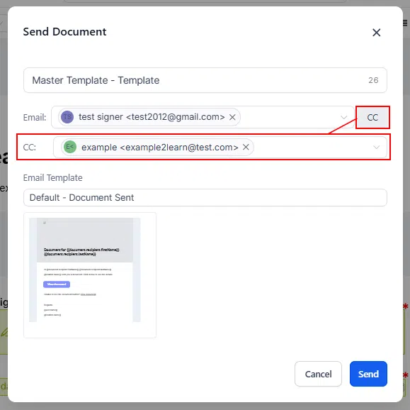 Growth360 Documents and Contracts Settings - Invoice Type and payment settings