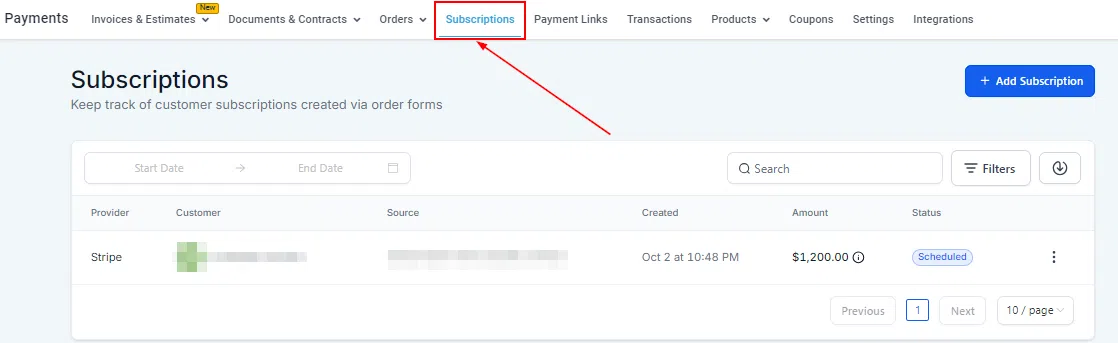 Growth360 Payment Integrations - Authorize.Net set as default