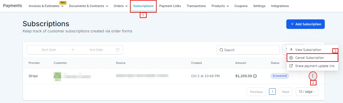 Growth360 Payment Integrations - Authorize.Net connected
