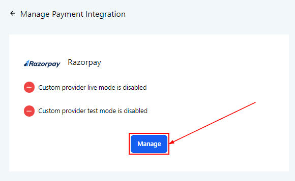 Growth360 Payment Integrations - Razorpay connected