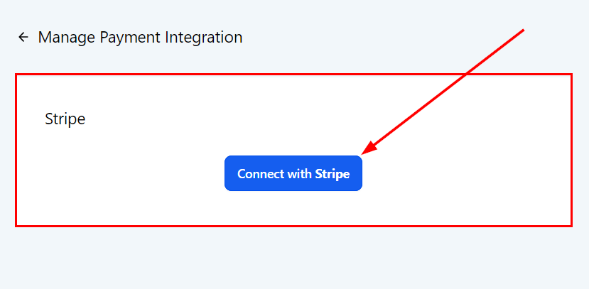 Growth360 Payment Integrations - Stripe connect button