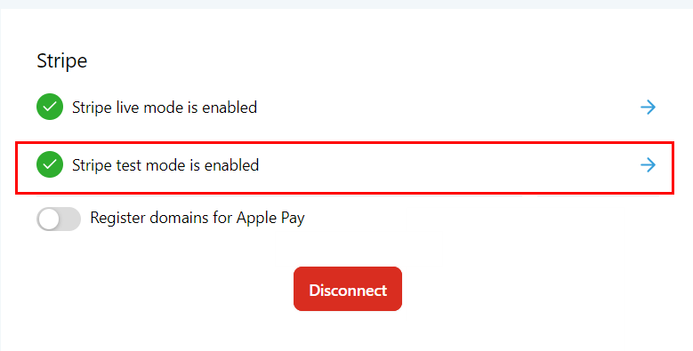 Growth360 Payment Integrations - Stripe test mode