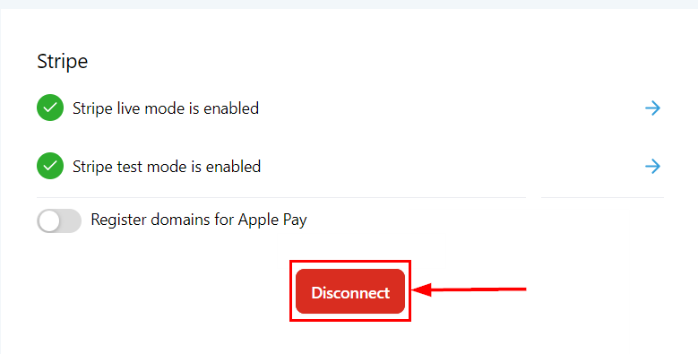 Growth360 Payment Integrations - Stripe disconnect option