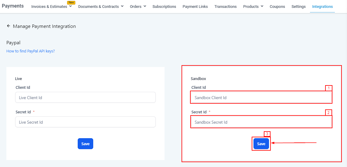 Growth360 Payment Integrations - PayPal connected successfully