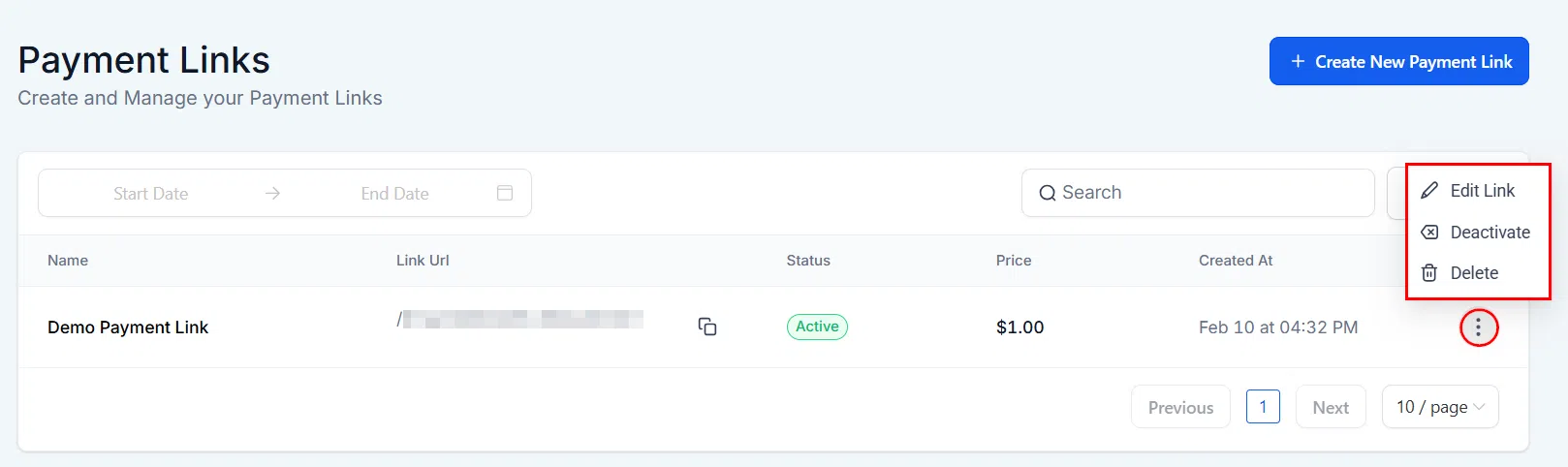 Growth360 Payment Links - active link management