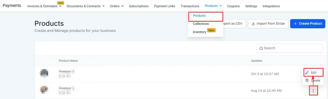Growth360 Products - collection SEO options