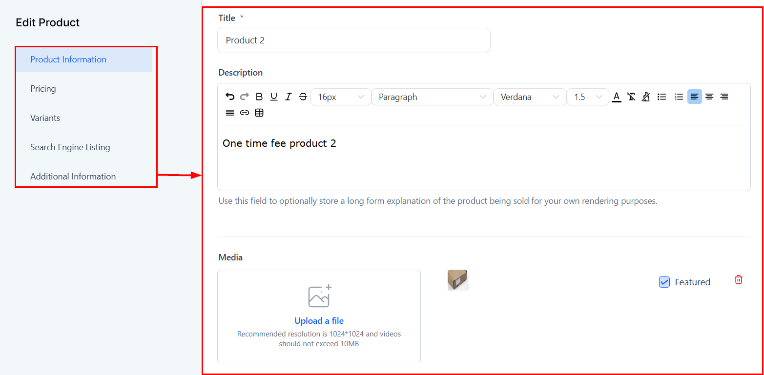 Growth360 Products - product type section
