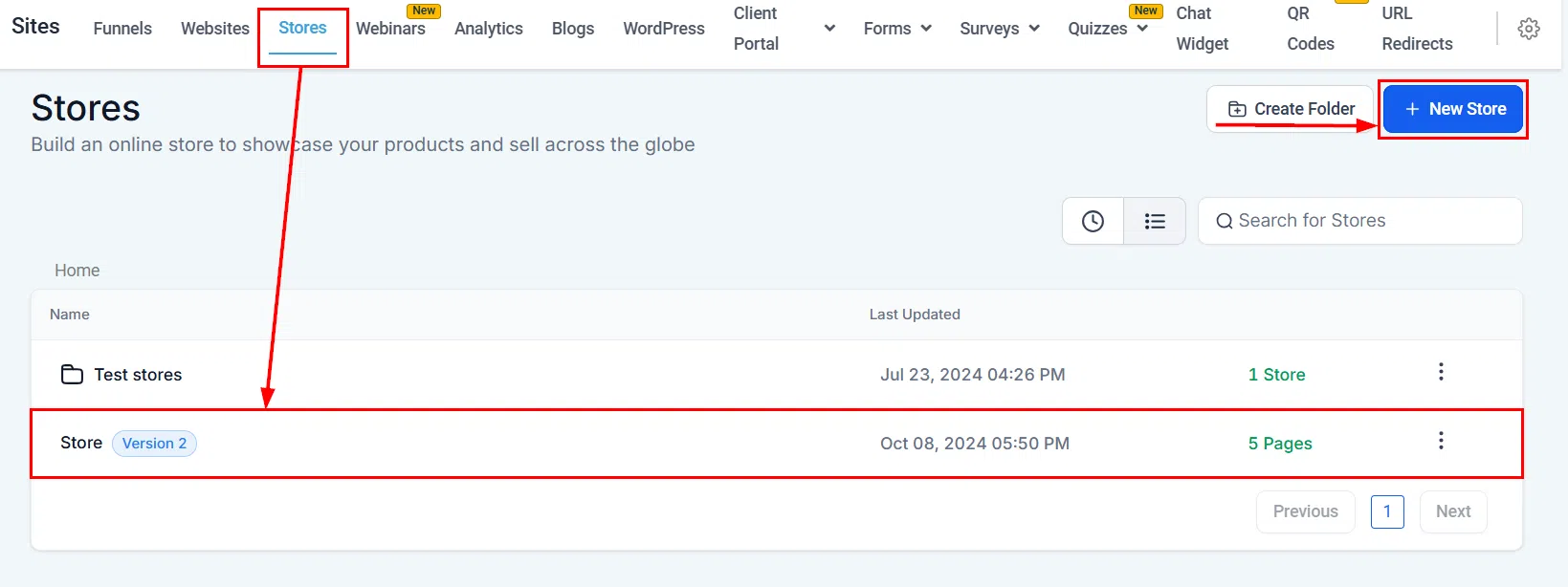 Growth360 Products - store review settings