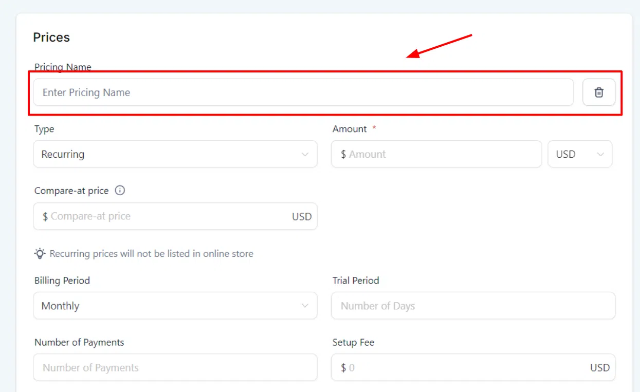 Growth360 Products - statement description field