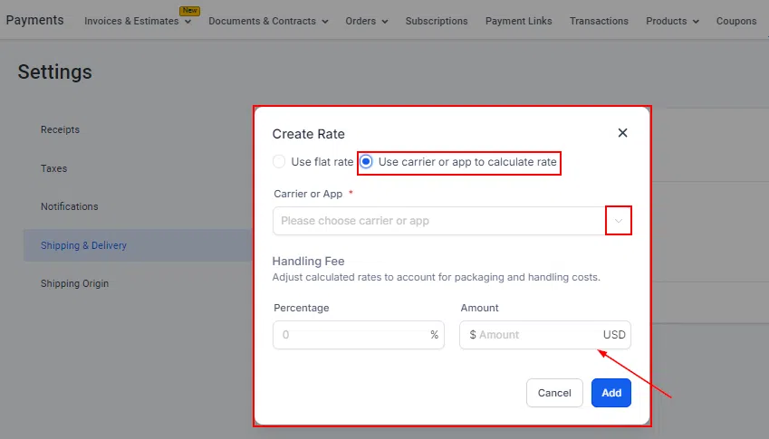 Growth360 Shipping Settings - cart value threshold configuration